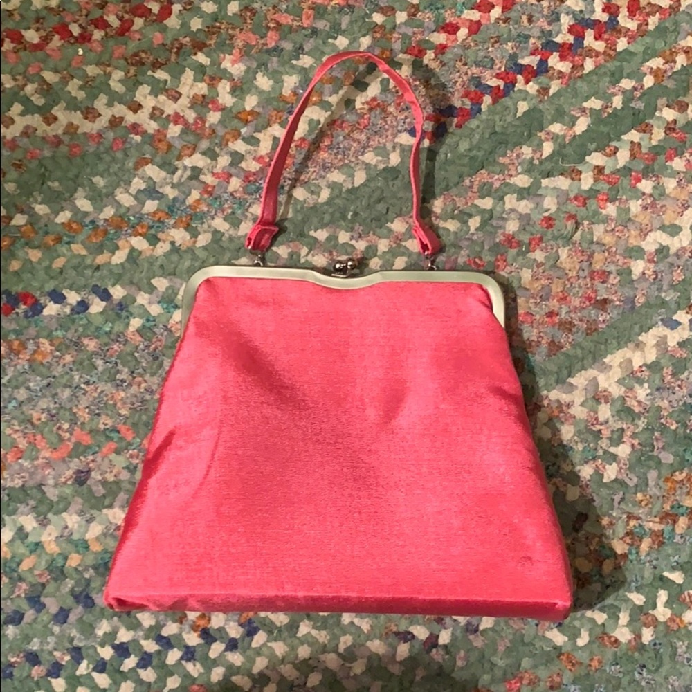Hot pink vintage handbag